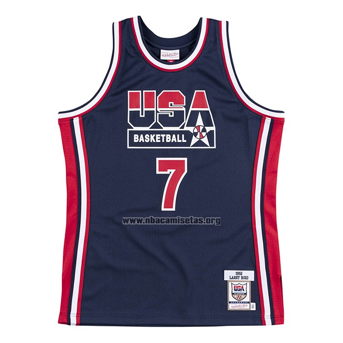 Camiseta USA 1992 Larry Bird NO 7 Negro